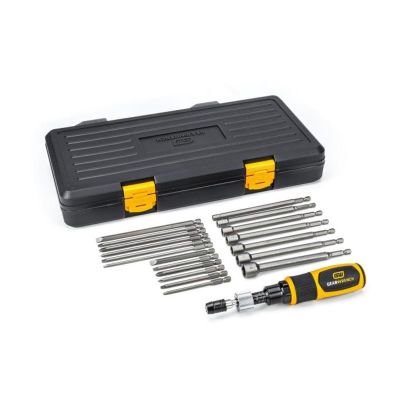 GearWrench 89620 Torque Screwdriver Set, 20 Pieces, ANSI B107.300/ASME, Alloy Steel, Phosphate